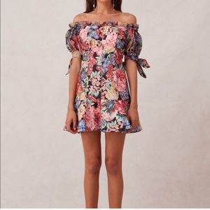 Keepsake the Label off the shoulder floral dress